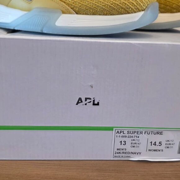 APL Athletic Propulsion Labs Super Future Champagne Sneakers Men 13 Women 14.5 - Picture 8 of 10